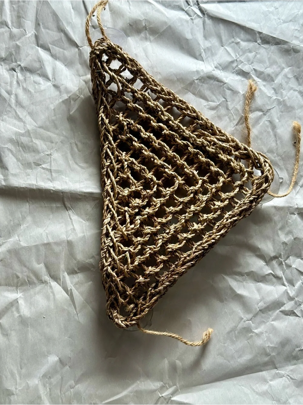 Handwoven Triangle Straw Hammock